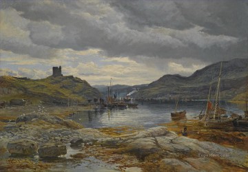  Bough Arte - PUERTO DE INCHHOLM Samuel Bough escenas del puerto marítimo